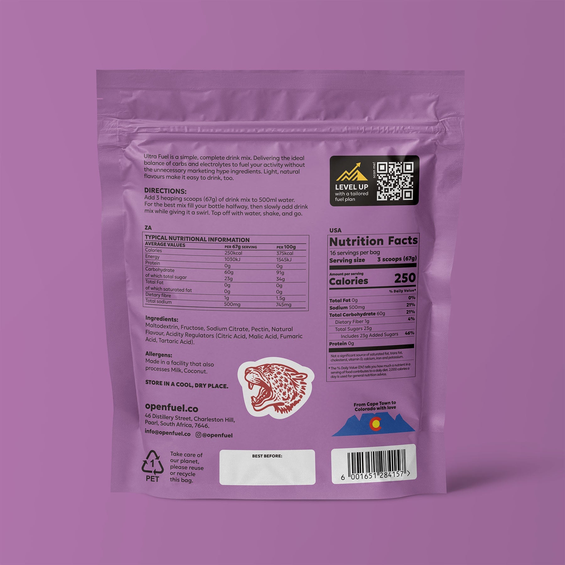 Ultra Fuel Radical Raspberry 16 Serving Bag